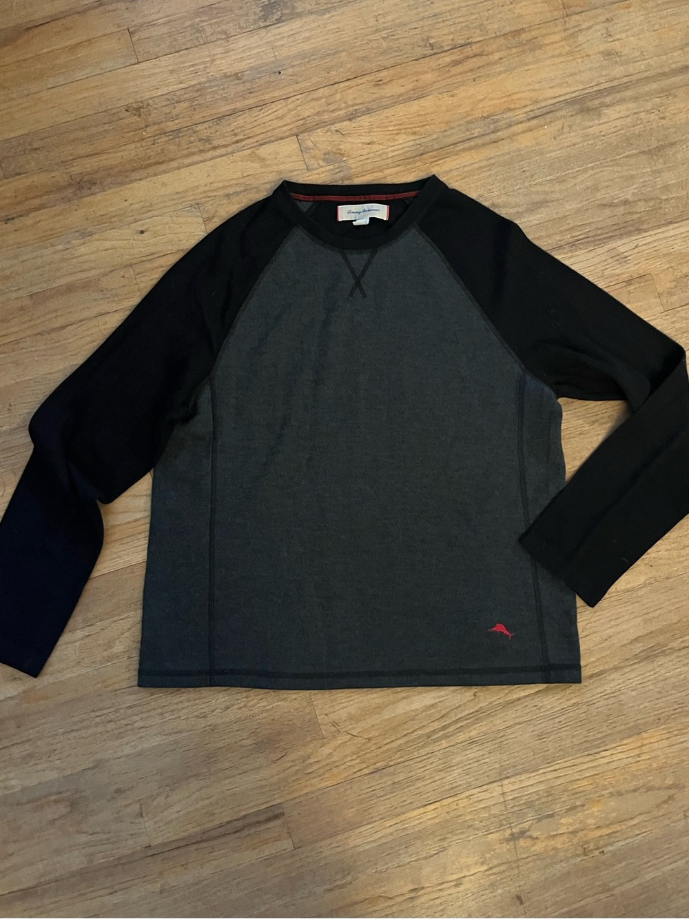 Tommy Bahama Gray Sweatshirt with Black Trim